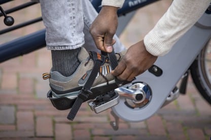 Vanraam Fun2go vélo duo - attache des pieds pour plus de sécurité