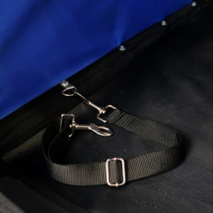 Remorque pour chien bleue