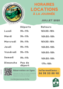 Voilà l’été – notre service de location ouvert tous les jours !
